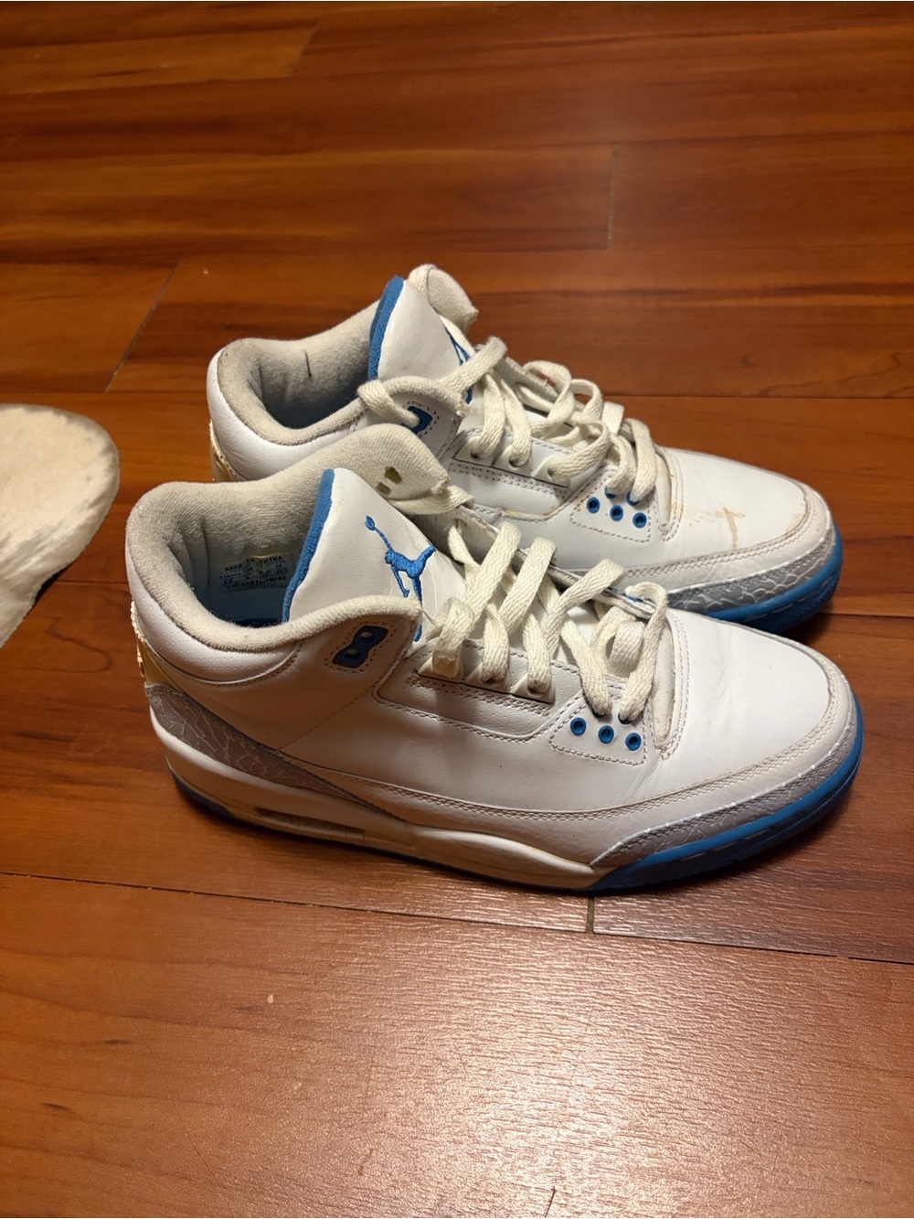 Nike Air Jordan 3 III Retro Harbor Blue Boarder Blue 315296-142  Sneakers Sz 8.5